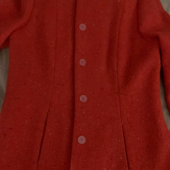 Geoffrey Beene red tailored coat - Picture 5 of 13